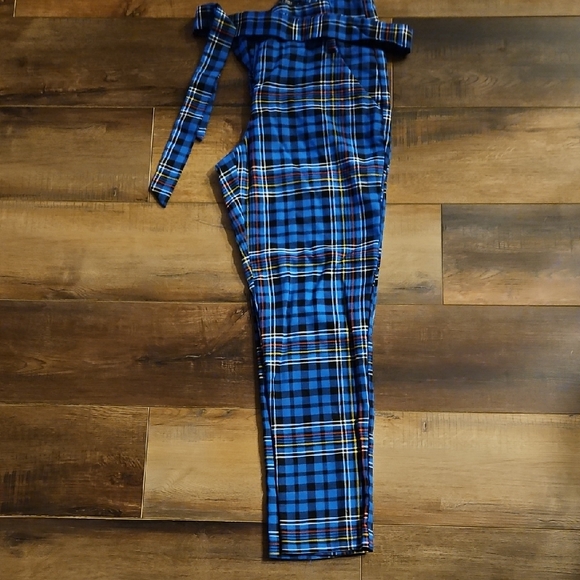 New York & Company Pants - New York And Company Blue Plaid Pants